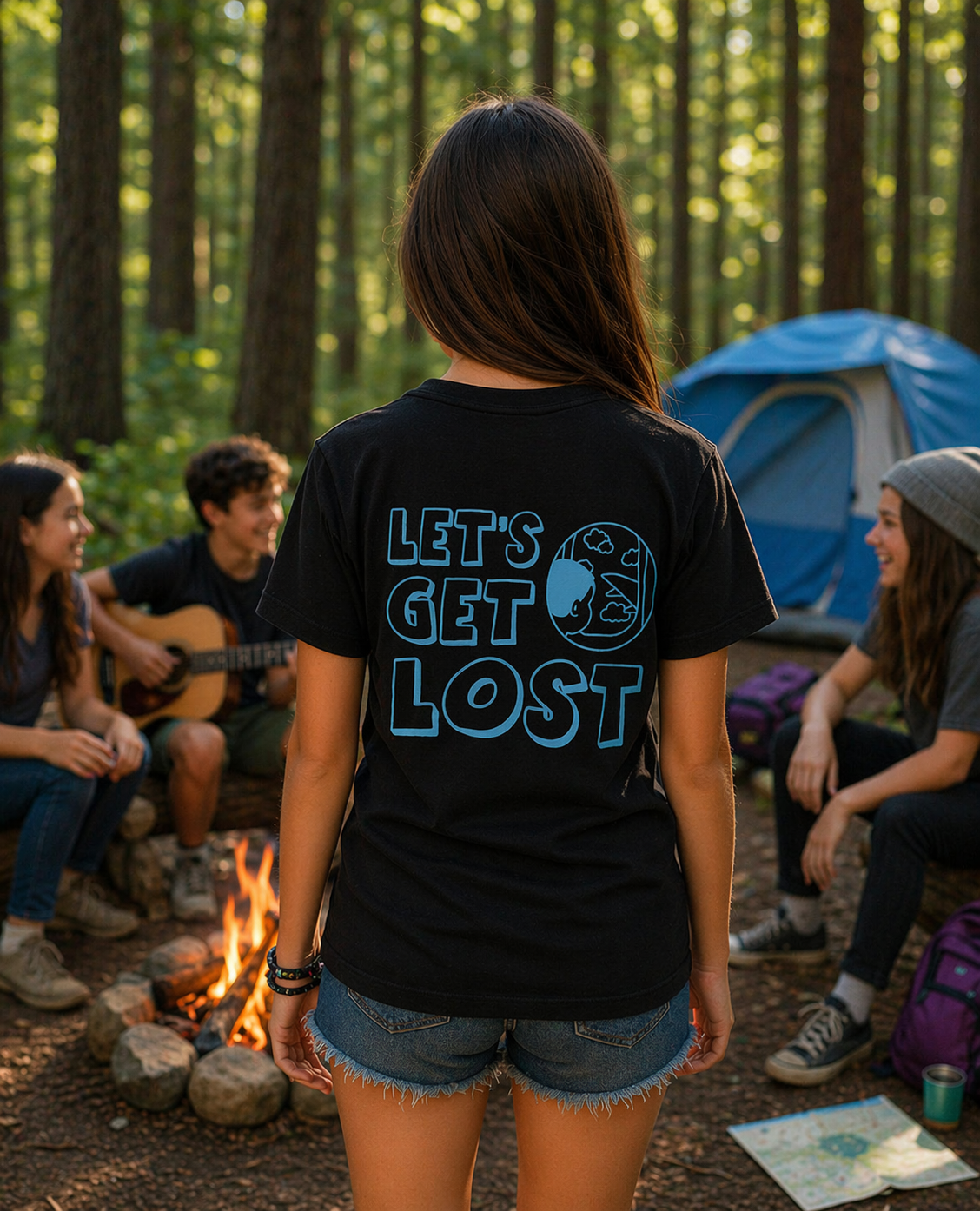 Polera "Let's Get Lost" – Edición Wanderlust