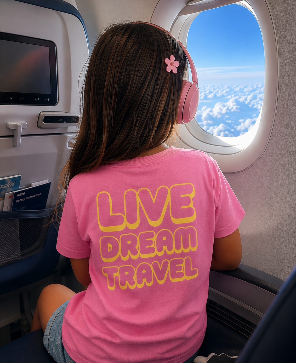 Polera "Live Dream Travel" – Estilo Retro & Adventure