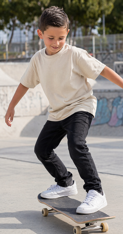 Polera Niño Básica Beige