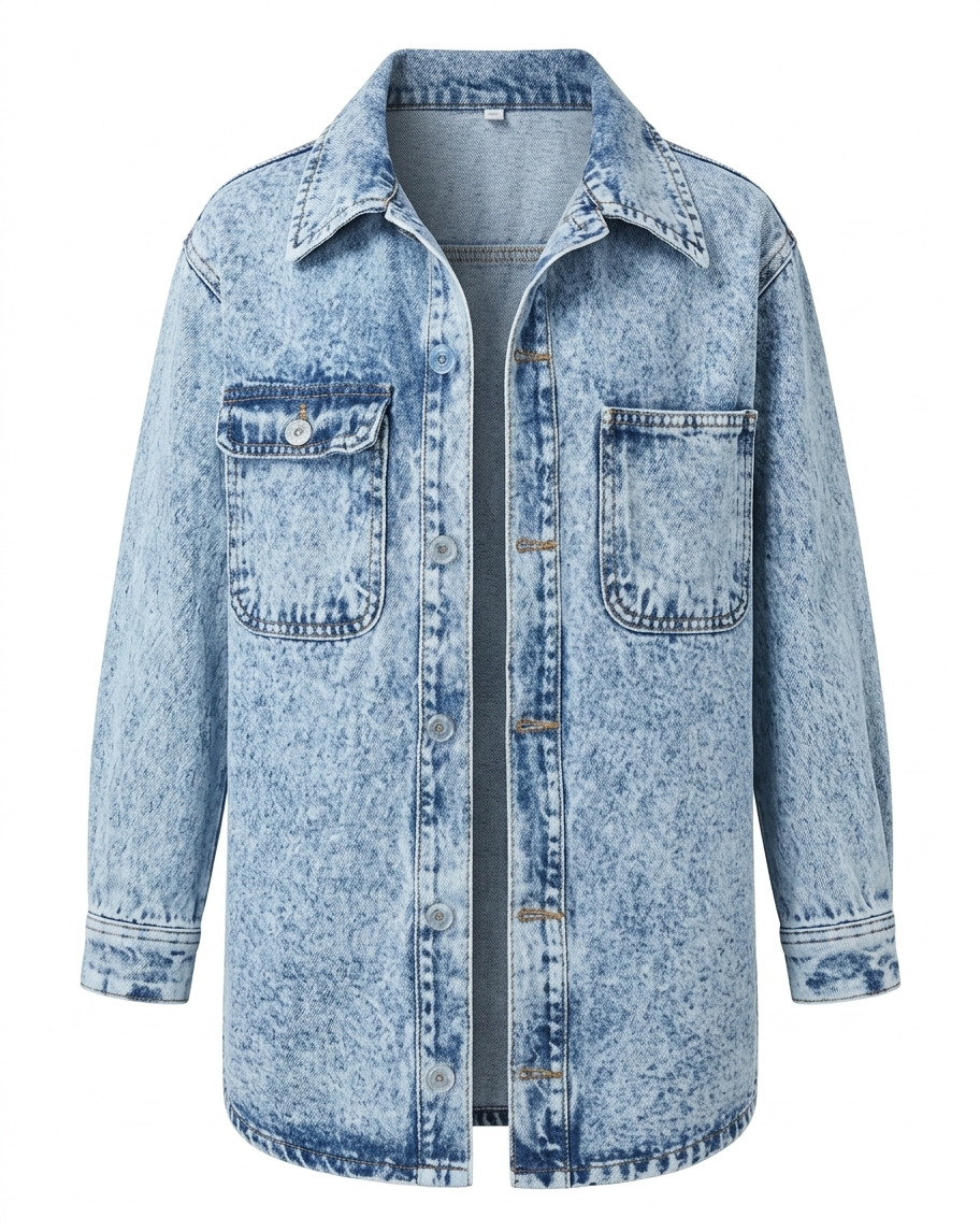 Sobrecamisa Denim "Acid Wash"