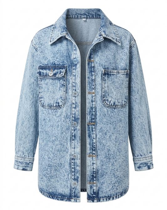 Sobrecamisa Denim "Acid Wash"