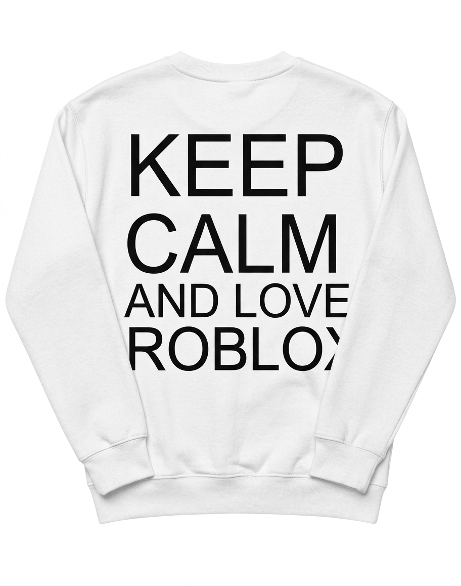 Polerón "Keep Calm and Love Roblox" – Edición Gamer