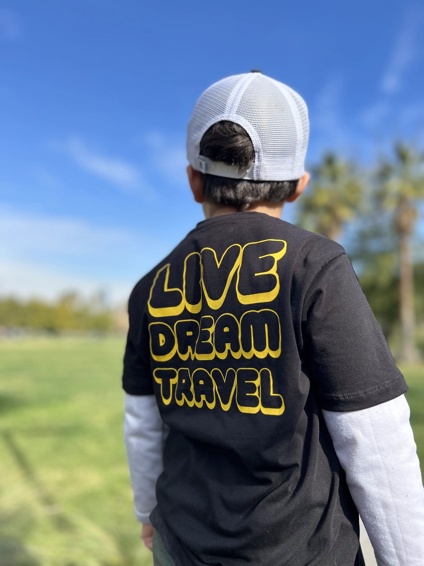 Polera "Live Dream Travel"