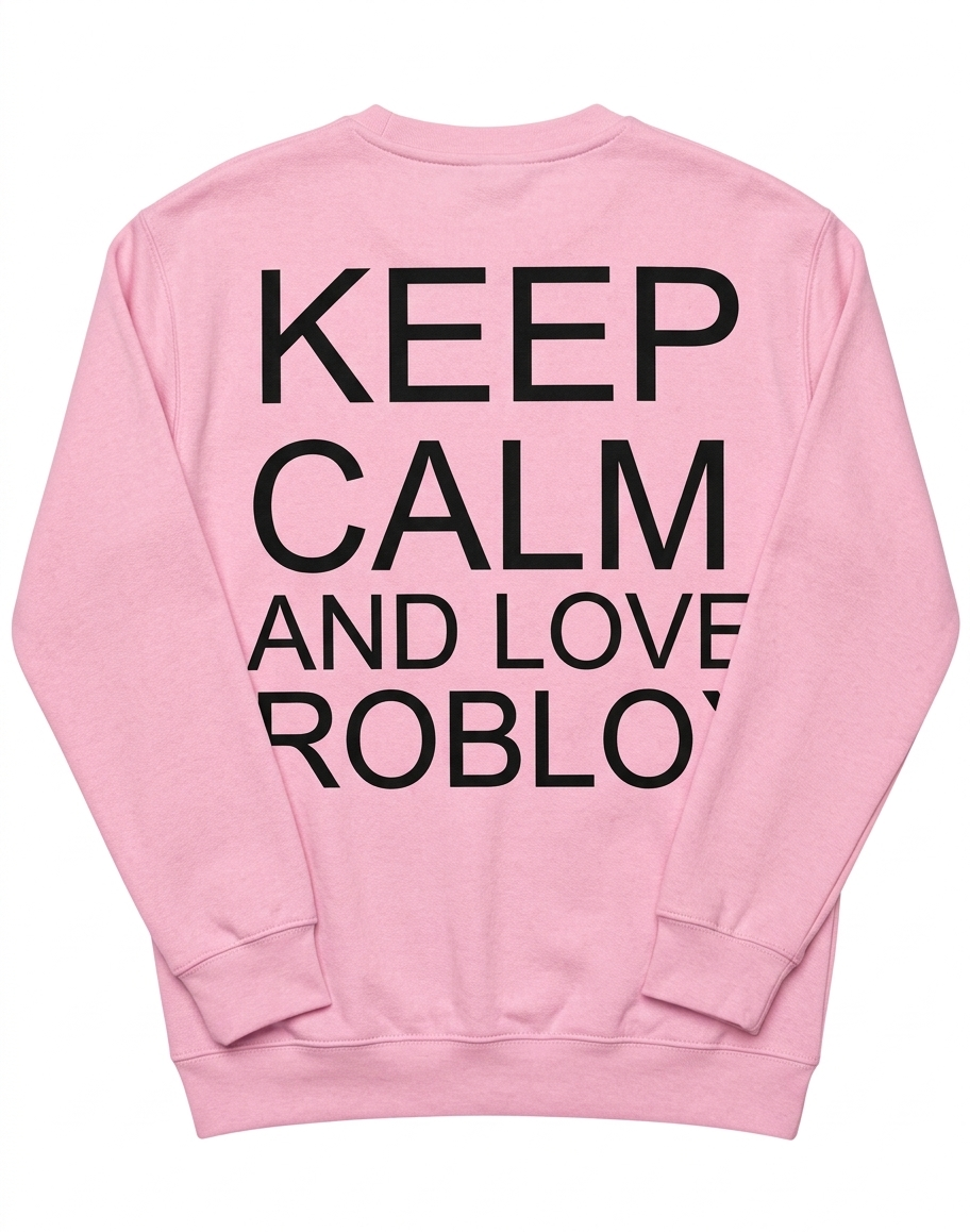 Polerón "Keep Calm and Love Roblox" – Edición Gamer