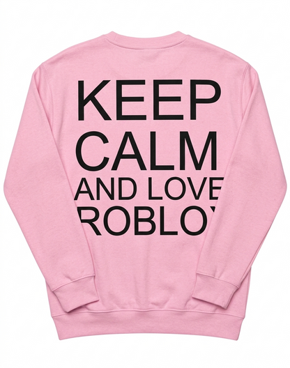Polerón "Keep Calm and Love Roblox" – Edición Gamer