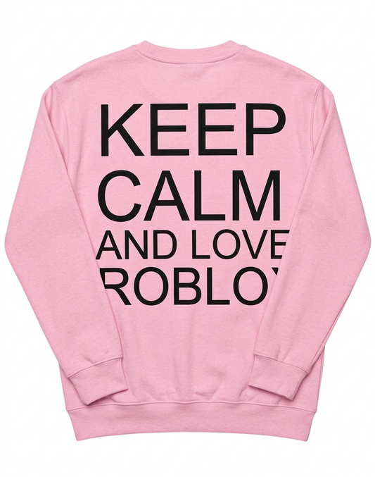Polerón "Keep Calm and Love Roblox" – Edición Gamer