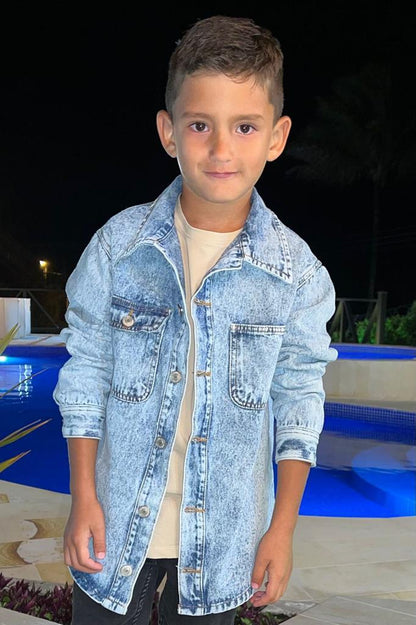 Sobrecamisa Denim "Acid Wash"